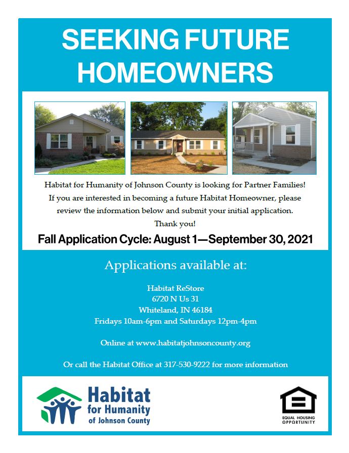 Application Cycle Habitat for Humanity of Johnson County